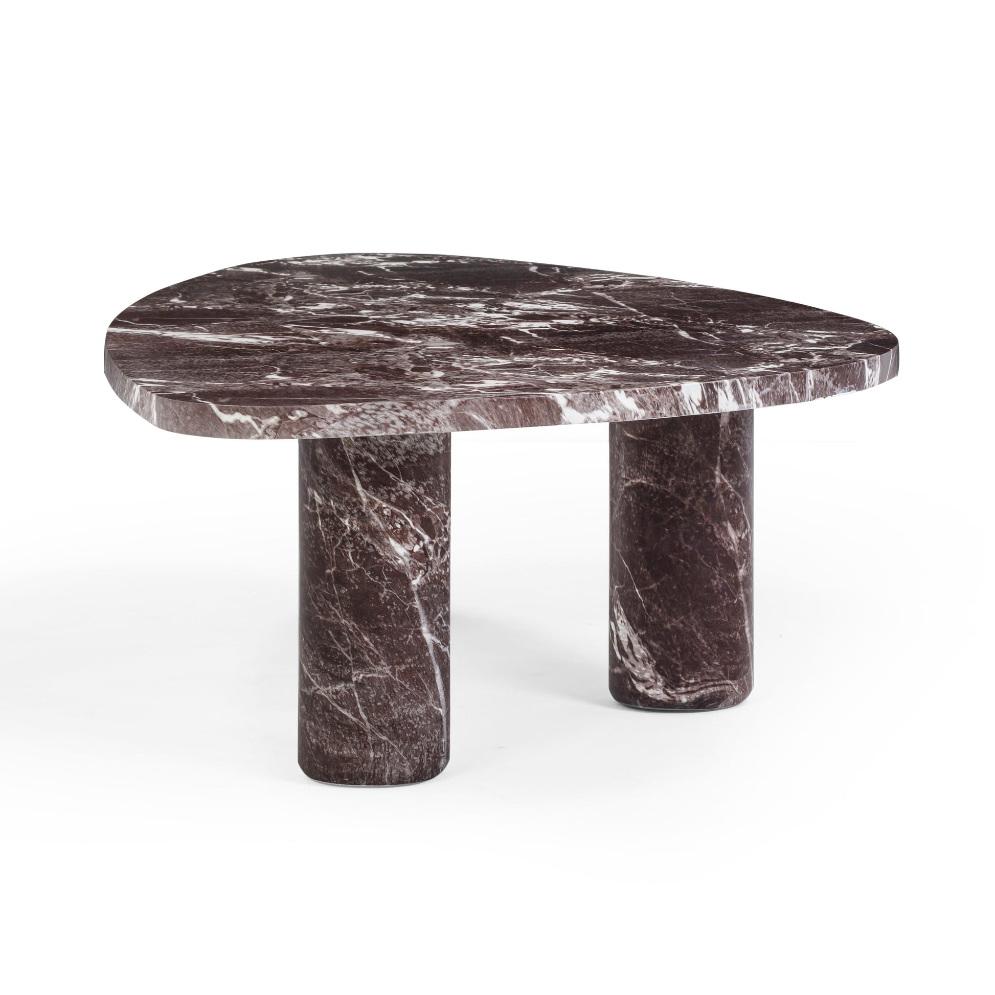 Libby Faux Red Levanto Marble Indoor/Outdoor Coffee Table (36"-48") - 48" - Image 5