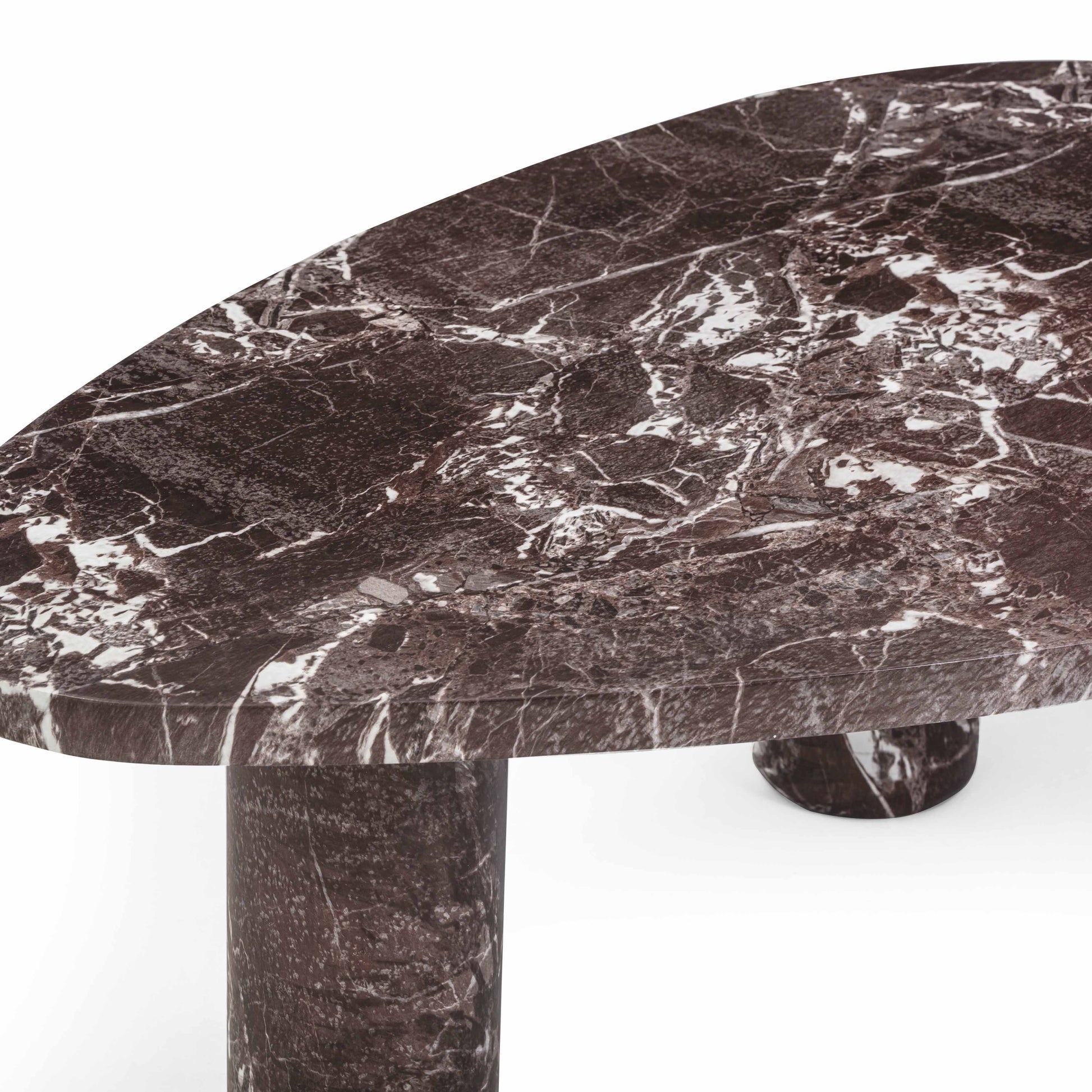 Libby Faux Red Levanto Marble Indoor/Outdoor Coffee Table (36"-48") - 48" - Image 6