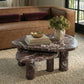 Libby Faux Red Levanto Marble Indoor/Outdoor Coffee Table (36"-48") - 48" - Image 2