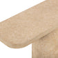 Suraya 55" Indoor/Outdoor Concrete Console Table - Faux Travertine - Image 7