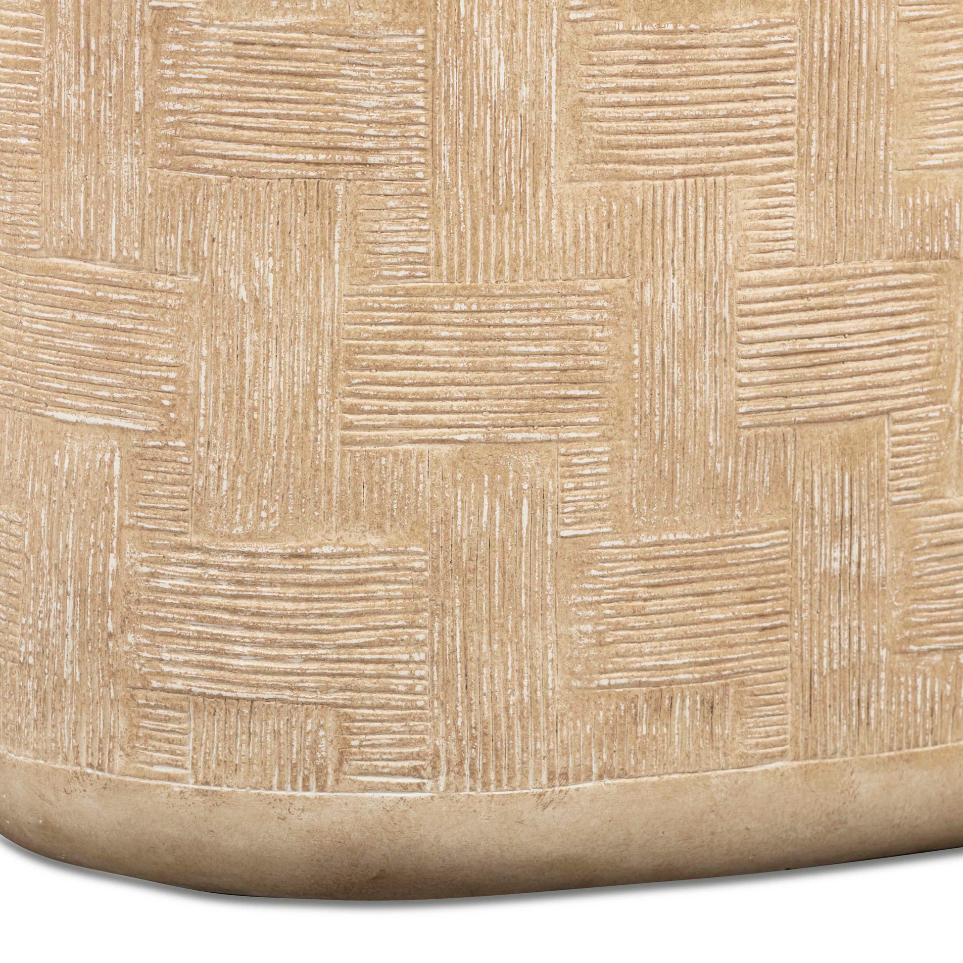 Suraya 55" Indoor/Outdoor Concrete Console Table - Faux Travertine - Image 8