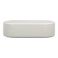 Suraya 55" Indoor/Outdoor Concrete Rounded Coffee Table - Ivory - Image 3