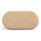 Suraya 55" Indoor/Outdoor Concrete Rounded Coffee Table - Faux Travertine - Image 5