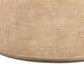Suraya 55" Indoor/Outdoor Concrete Rounded Coffee Table - Faux Travertine - Image 8