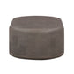 Suraya 55" Indoor/Outdoor Concrete Rounded Coffee Table - Dark Umber - Image 4
