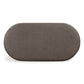 Suraya 55" Indoor/Outdoor Concrete Rounded Coffee Table - Dark Umber - Image 5