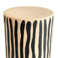 Tempest Indoor/Outdoor Ceramic Table in Stripes - Black Stripes - Image 3