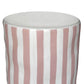 Tempest Indoor/Outdoor Ceramic Table in Stripes - Pink Stripes - Image 3