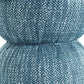 Tomlin Ruched Performance Fabric Game Ottoman - Teal - Image 5