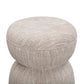 Tomlin Ruched Performance Fabric Game Ottoman - Beige - Image 3