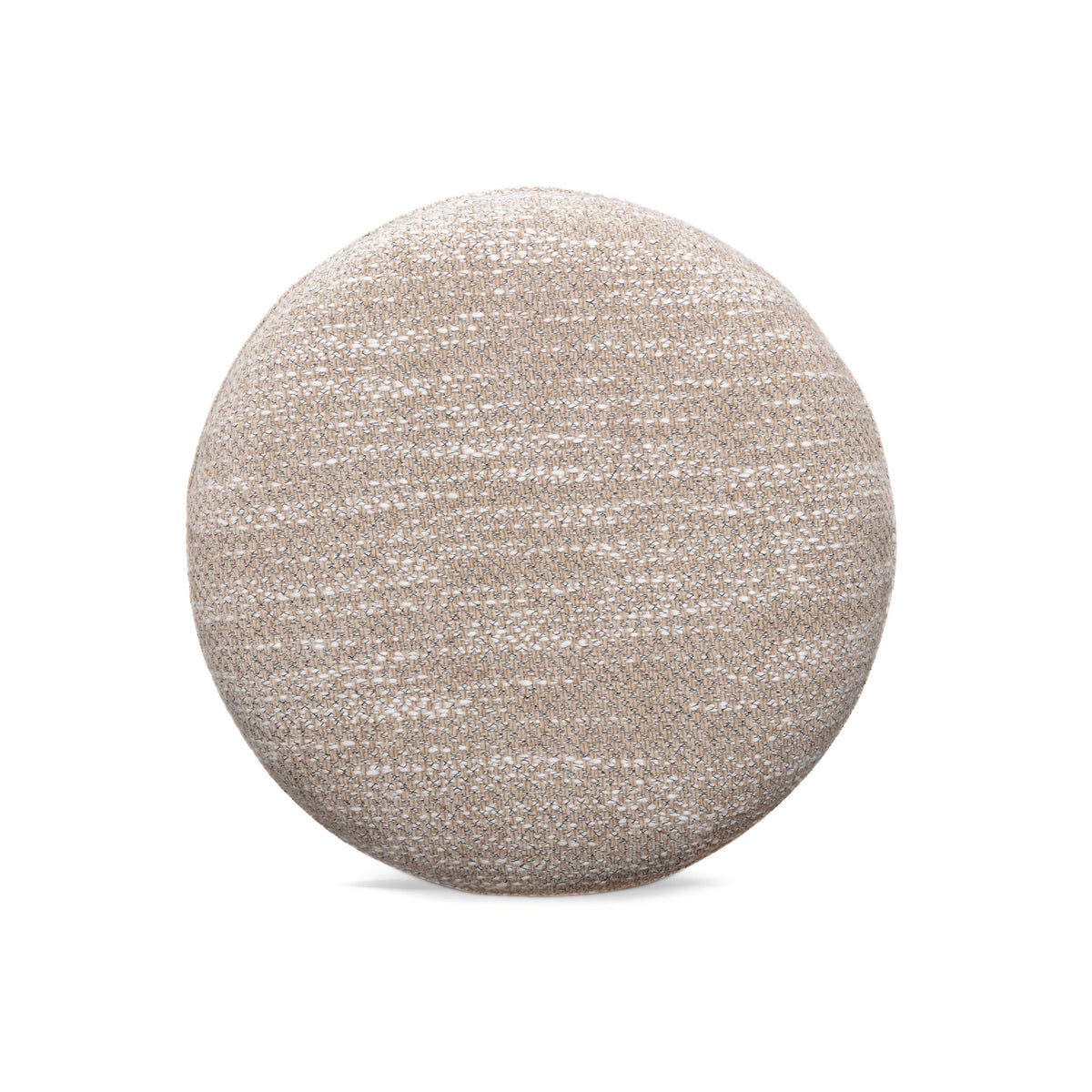 Tomlin Ruched Performance Fabric Game Ottoman - Beige - Image 4