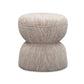 Tomlin Ruched Performance Fabric Game Ottoman - Beige - Image 5