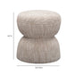 Tomlin Ruched Performance Fabric Game Ottoman - Beige - Image 6