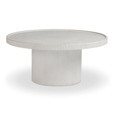 Darcy 36" Concrete Indoor/Outdoor Round Coffee Table - Image 1