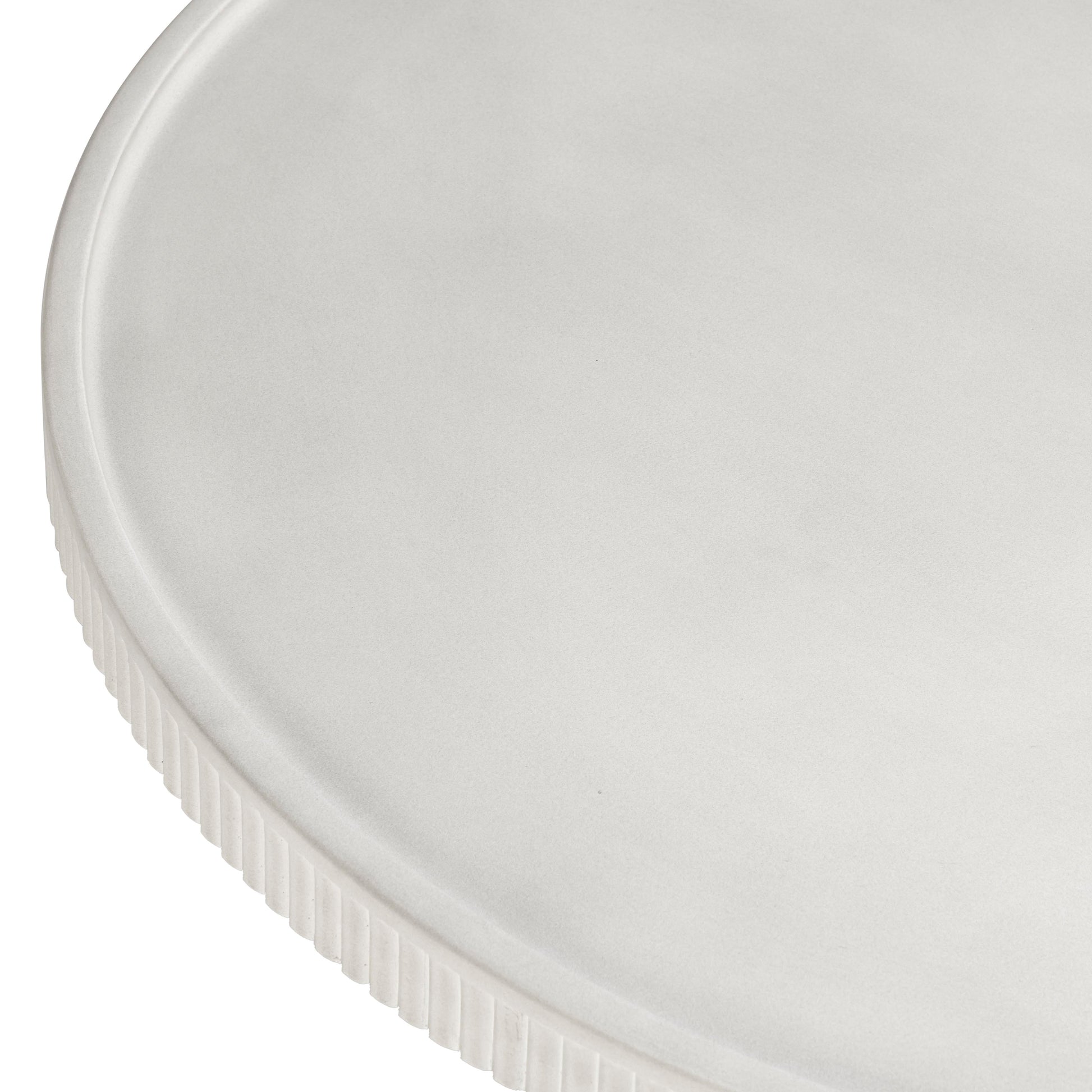 Darcy 36" Concrete Indoor/Outdoor Round Coffee Table - White - Image 6
