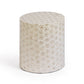 Lorna Capiz Shell Accent Stool - Pearl - Image 3