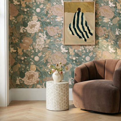 Lorna Capiz Shell Accent Stool - Pearl - Image 1