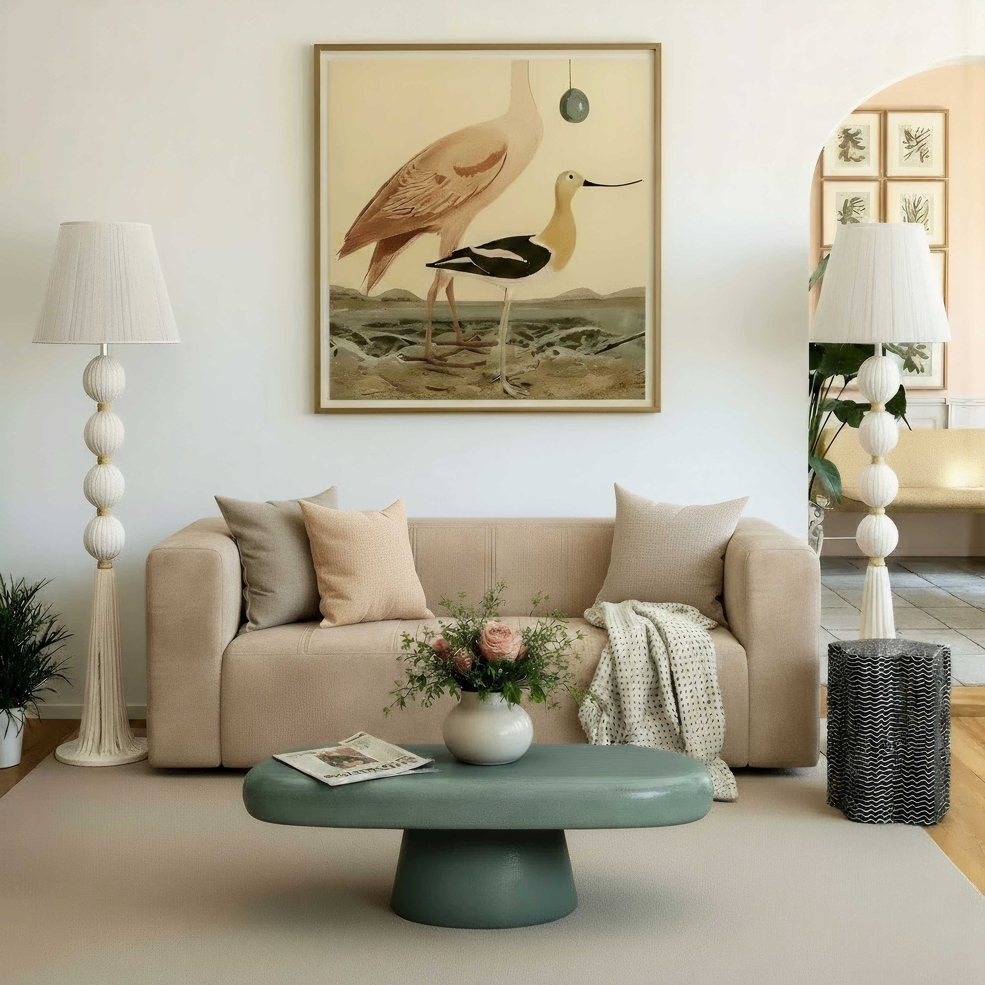 Truffle Black Mother of Pearl Shell Side Table - Image 9