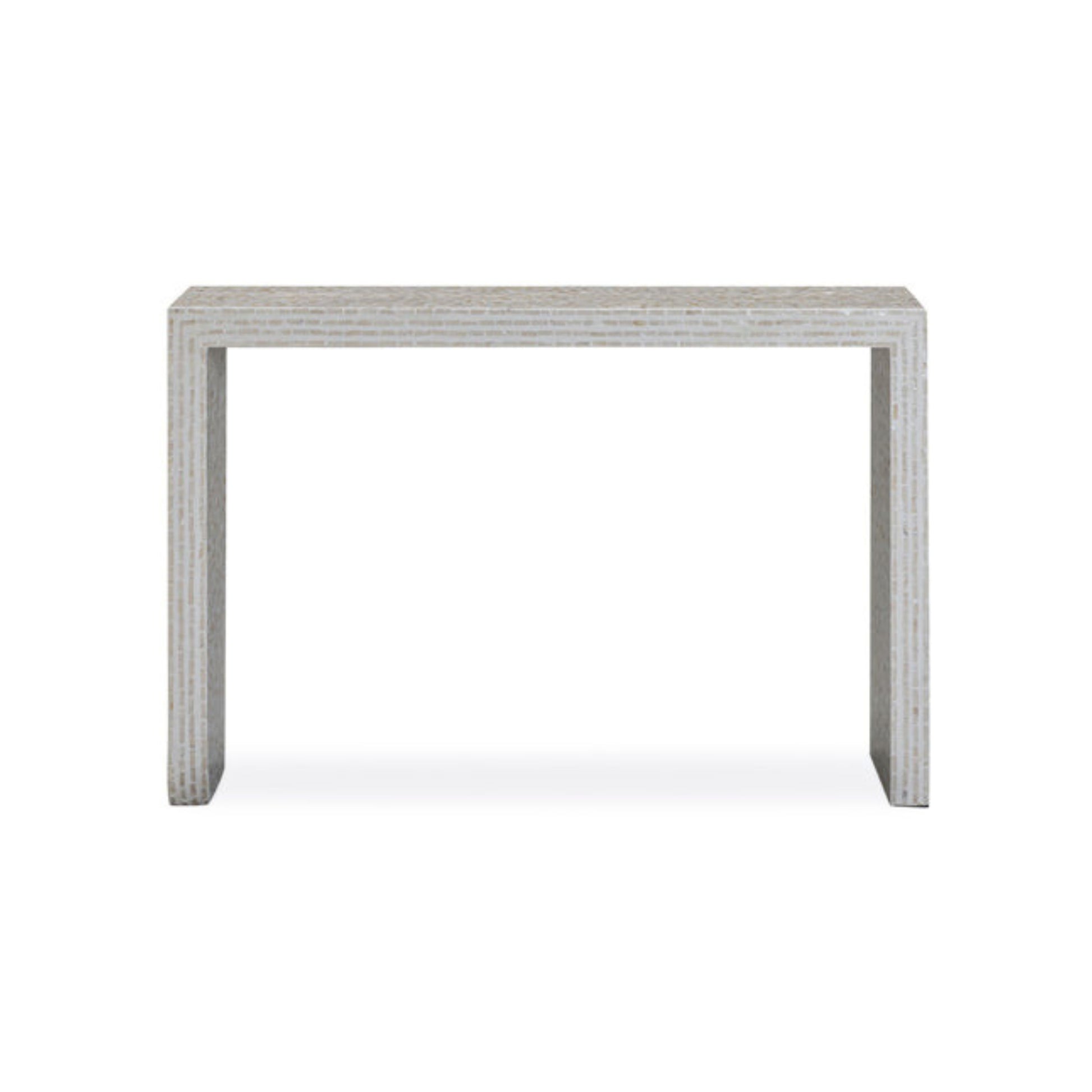 Cyprus 47" Cream Capiz Shell Console Table - Image 1