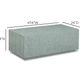 Earl 48" Shell Rectangular Coffee Table - Light Blue - Image 7