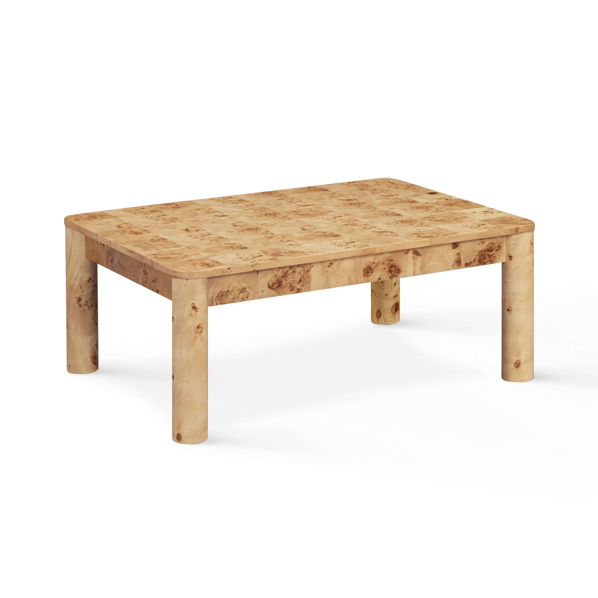 Berri 39" Natural Burl Coffee Table - Image 1