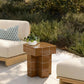 Alma Tile Concrete Indoor/Outdoor Side Table - Orange - Image 2