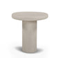 Jade Concrete Indoor/Outdoor Side Table - Cream - Image 3