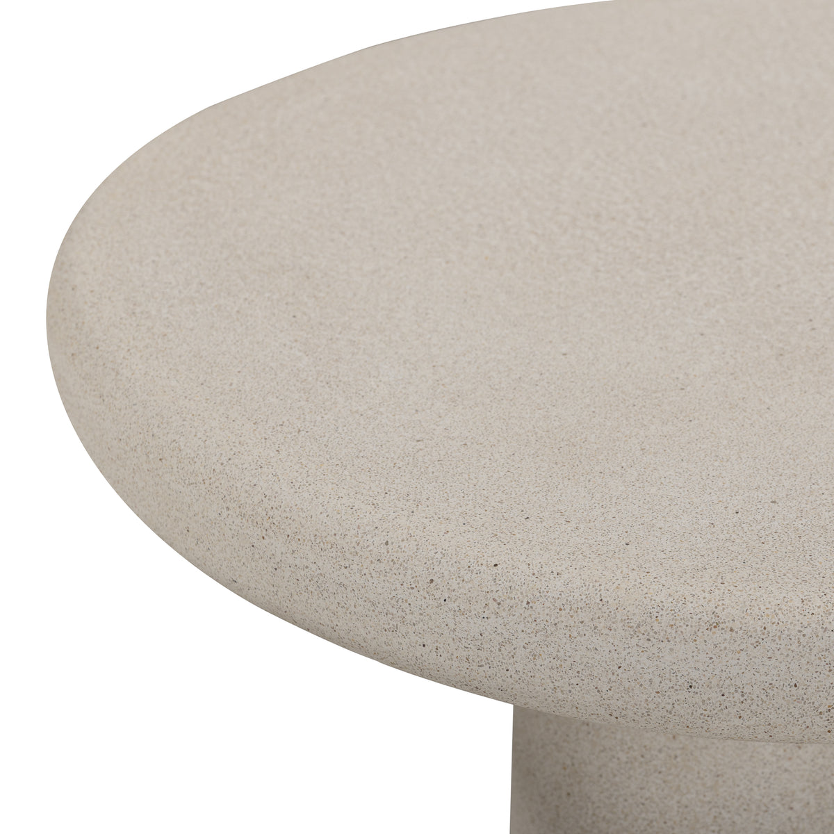 Jade Concrete Indoor/Outdoor Side Table - Cream - Image 5
