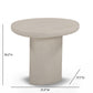 Jade Concrete Indoor/Outdoor Side Table - Cream - Image 7