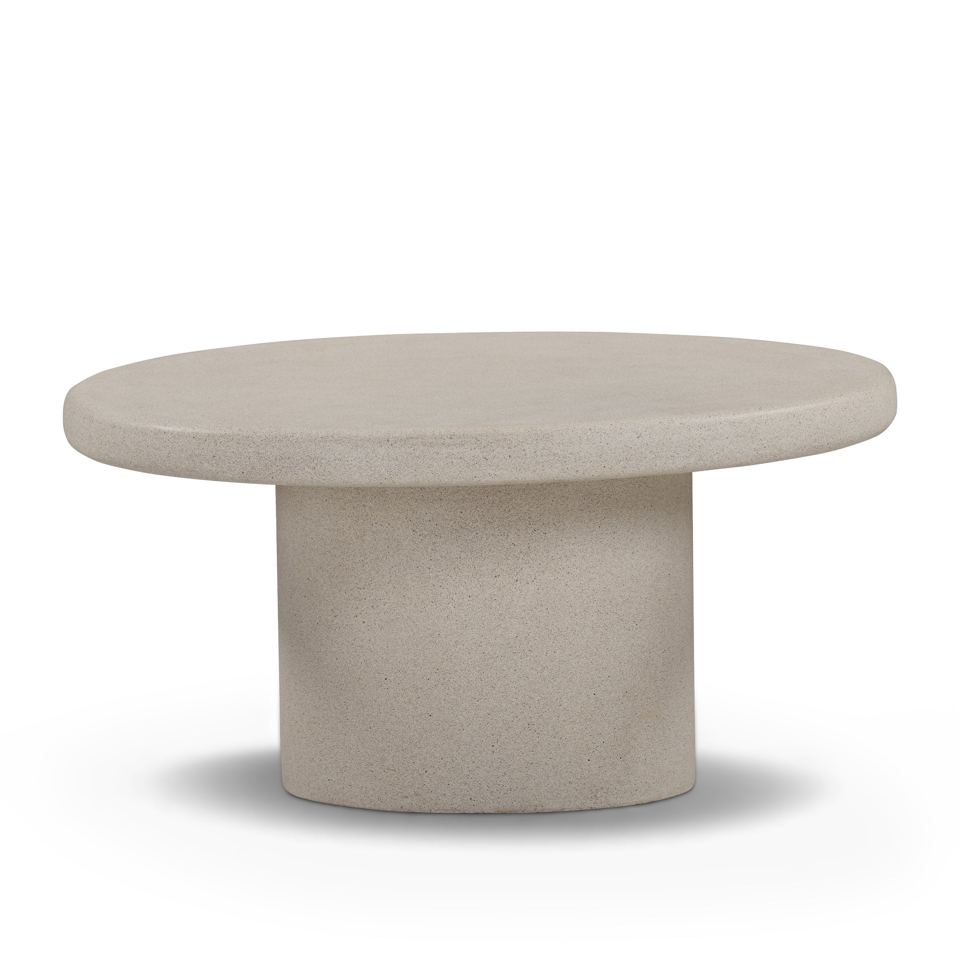 Jade Concrete Indoor/Outdoor Coffee Table (28"-34") - Cream / Medium - Image 1