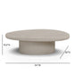 Jade Concrete Indoor/Outdoor Coffee Table (28"-34") - Cream / Large - Image 7