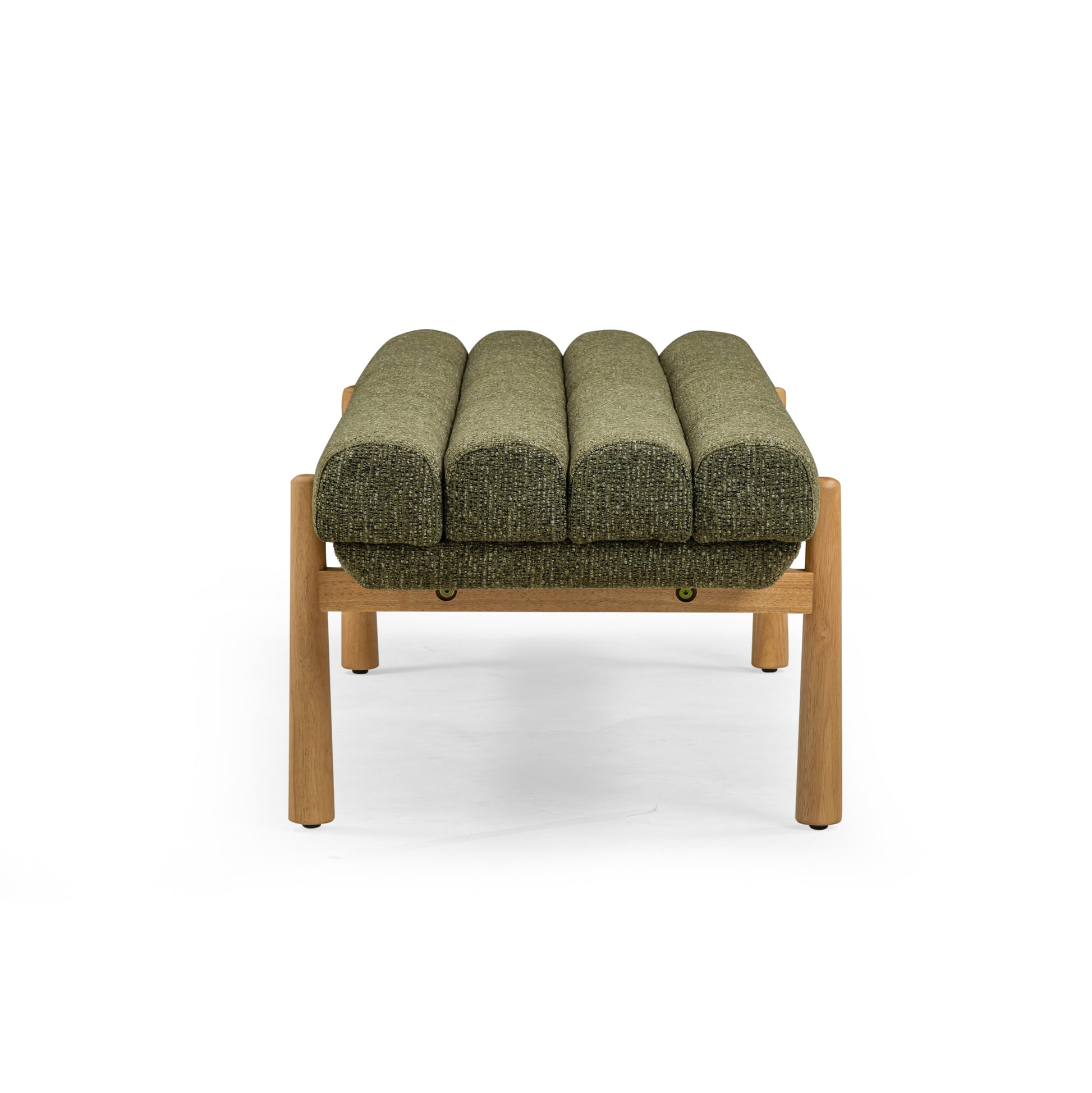 Julianna 56" Textured Performance Fabric Bench - Green - Image 5