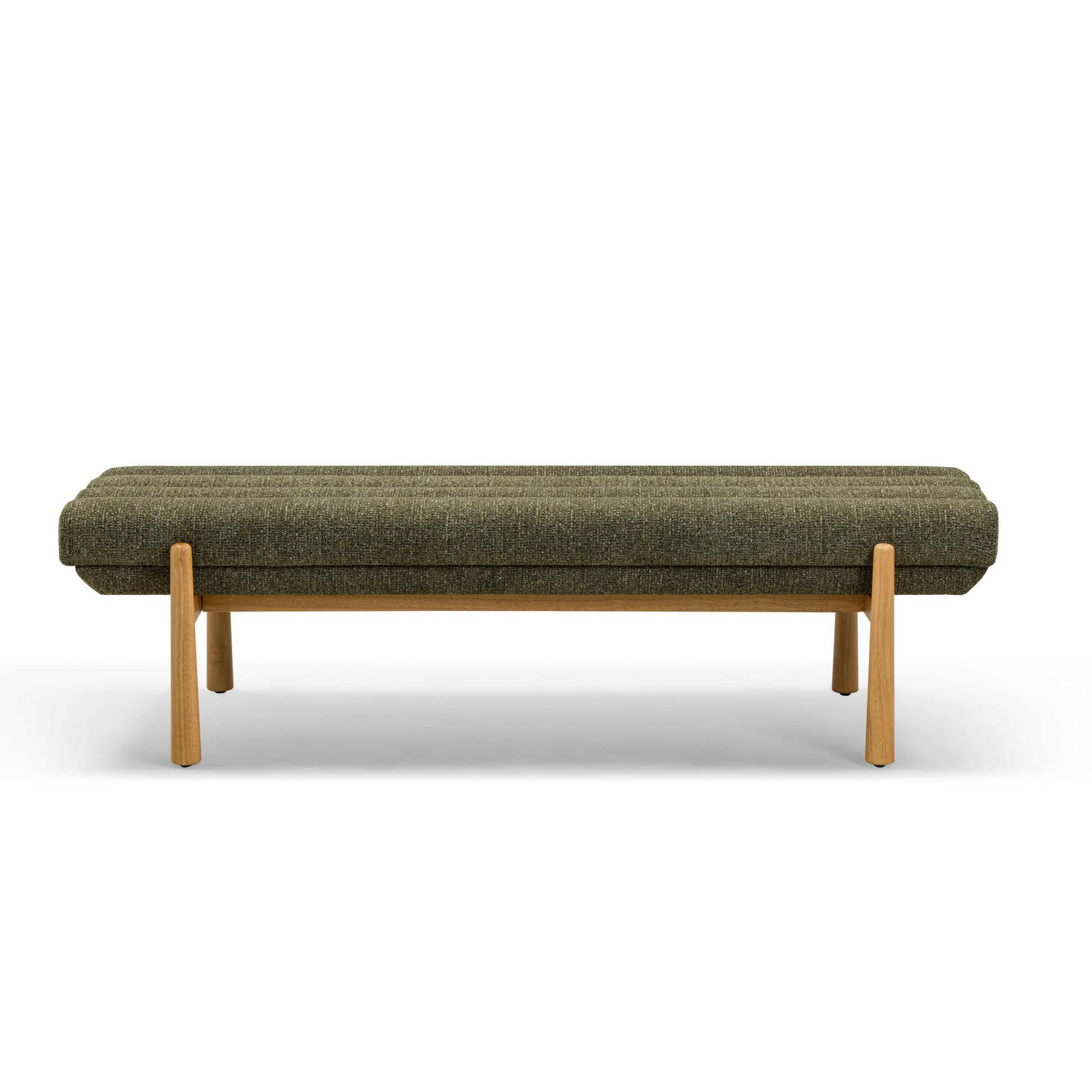 Julianna 56" Textured Performance Fabric Bench - Green - Image 1