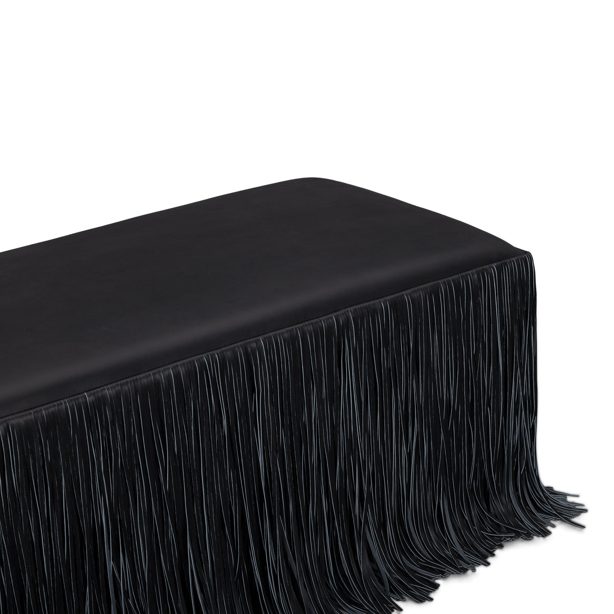 Shag Me 50" Performance Vegan Leather Bench - Black - Image 5