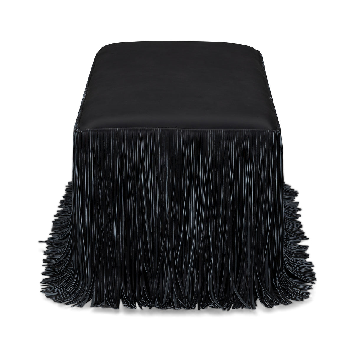 Shag Me 50" Performance Vegan Leather Bench - Black - Image 6