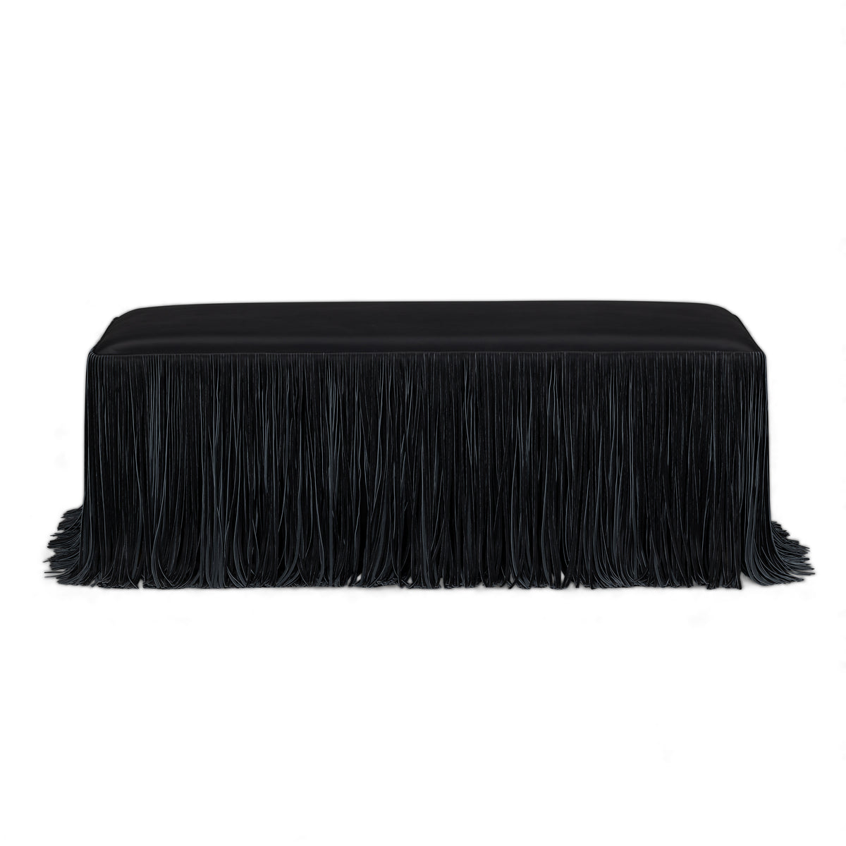 Shag Me 50" Performance Vegan Leather Bench - Black - Image 3