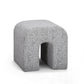 Desi Woven Performance Fabric Ottoman - Black and White - Image 3