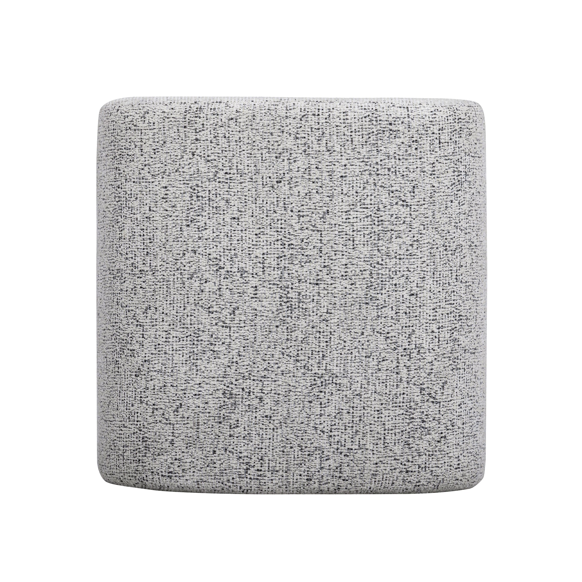 Desi Woven Performance Fabric Ottoman - Black and White - Image 5
