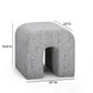Desi Woven Performance Fabric Ottoman - Black and White - Image 7