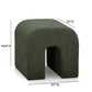 Desi Woven Performance Fabric Ottoman - Green - Image 7