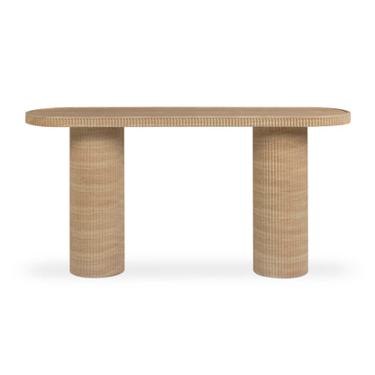 Darcy 59" Concrete Indoor/Outdoor Console Table - Travertine - Image 1