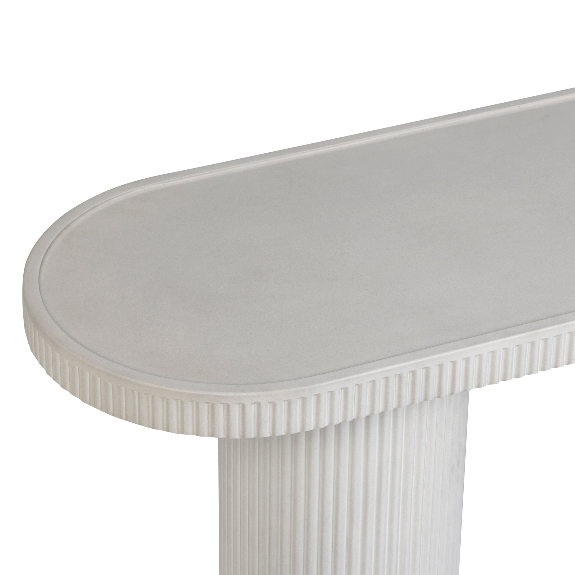 Darcy 59" Concrete Indoor/Outdoor Console Table - White - Image 4