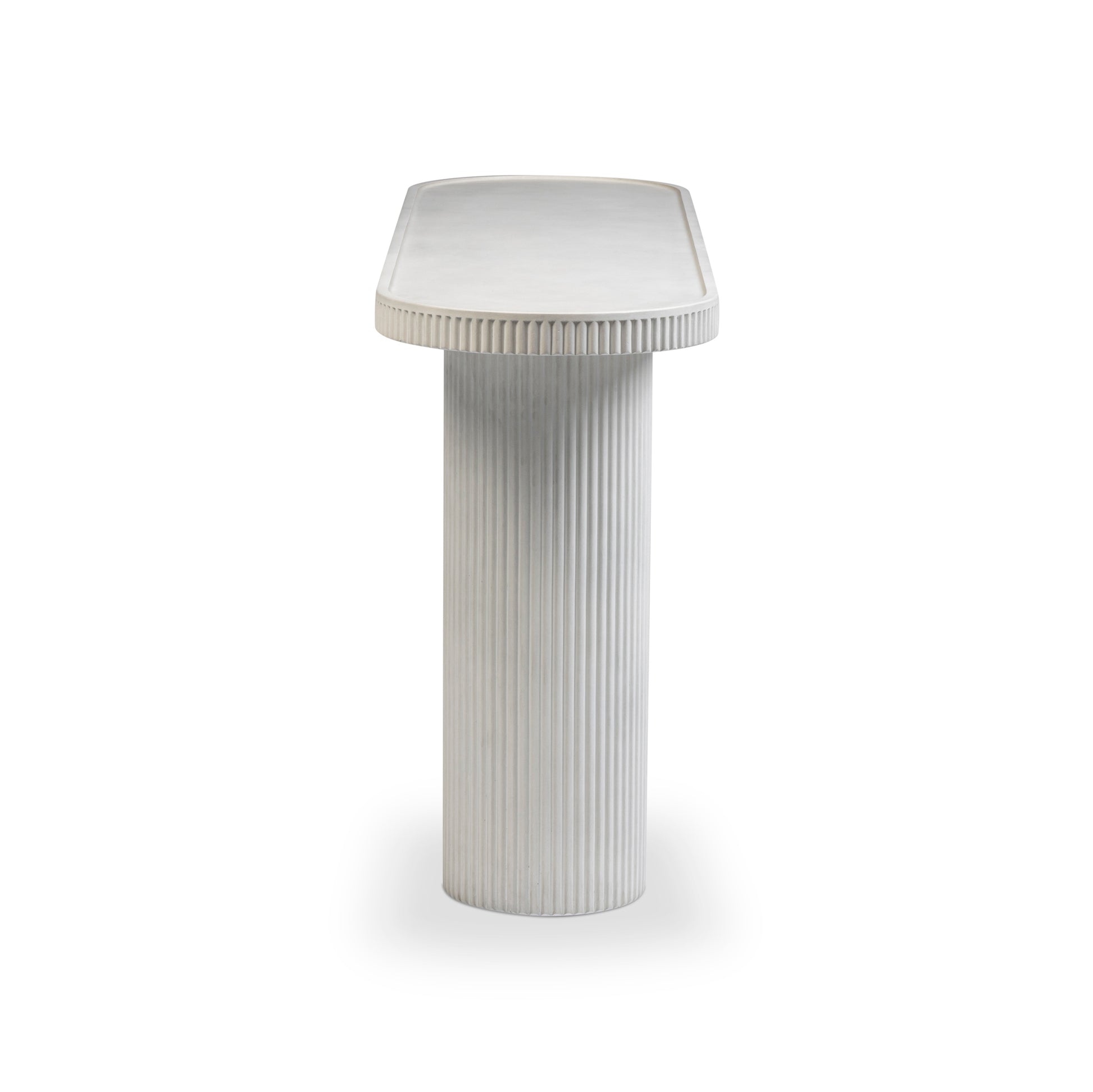 Darcy 59" Concrete Indoor/Outdoor Console Table - White - Image 5