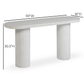 Darcy 59" Concrete Indoor/Outdoor Console Table - White - Image 6