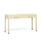 Dani 54" Cream Faux Shagreen 2-Drawer Console Table - Image 3