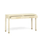 Dani 54" Cream Faux Shagreen 2-Drawer Console Table - Image 4