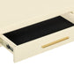 Dani 54" Cream Faux Shagreen 2-Drawer Console Table - Image 5