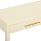 Dani 54" Cream Faux Shagreen 2-Drawer Console Table - Image 6