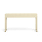 Dani 54" Cream Faux Shagreen 2-Drawer Console Table - Image 8
