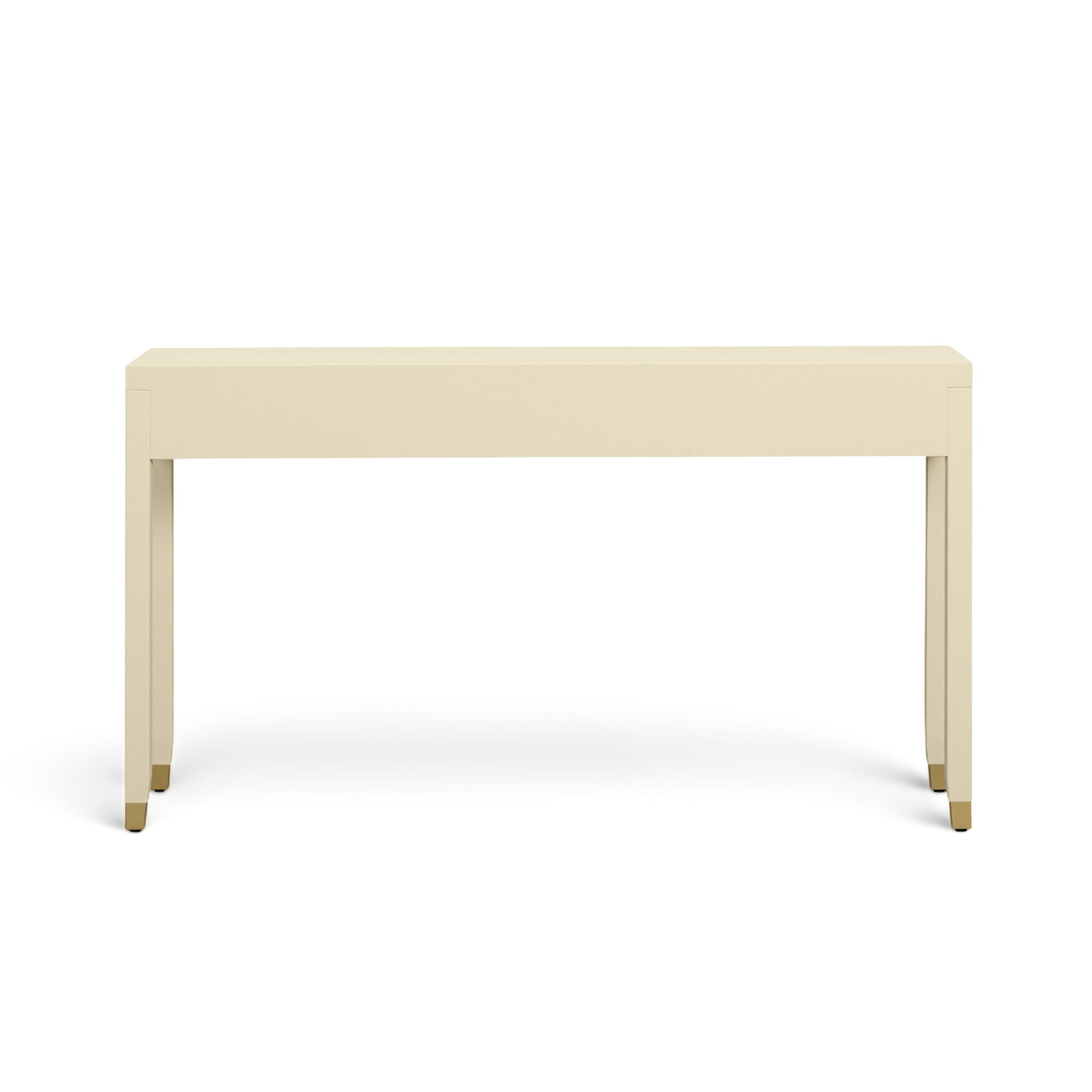 Dani 54" Cream Faux Shagreen 2-Drawer Console Table - Image 8